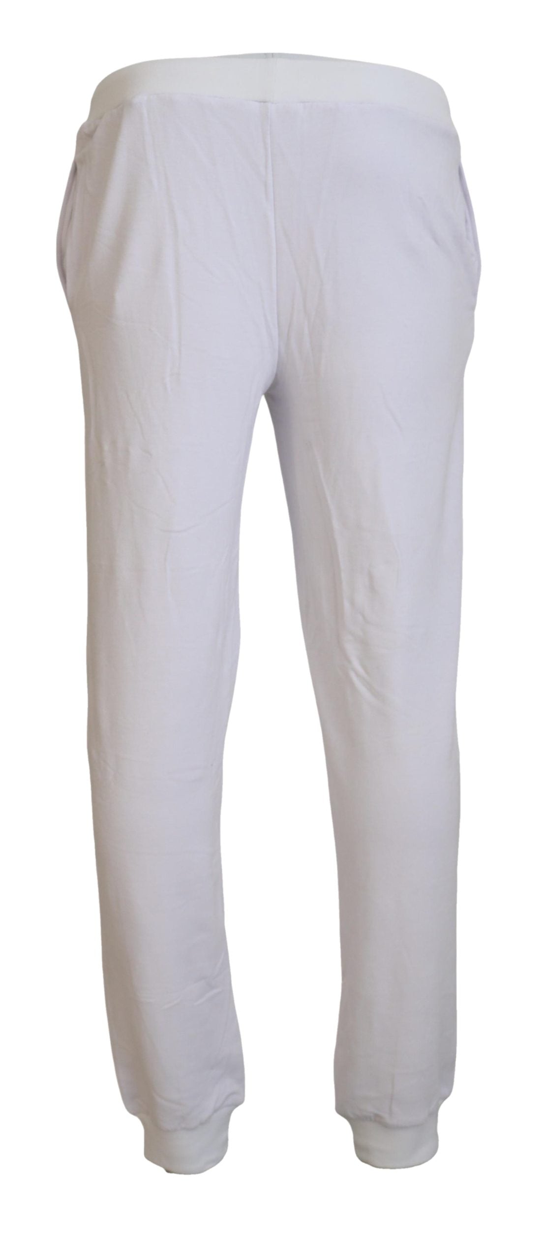 Pantalones deportivos blancos elegantes de John Galliano: elegancia informal