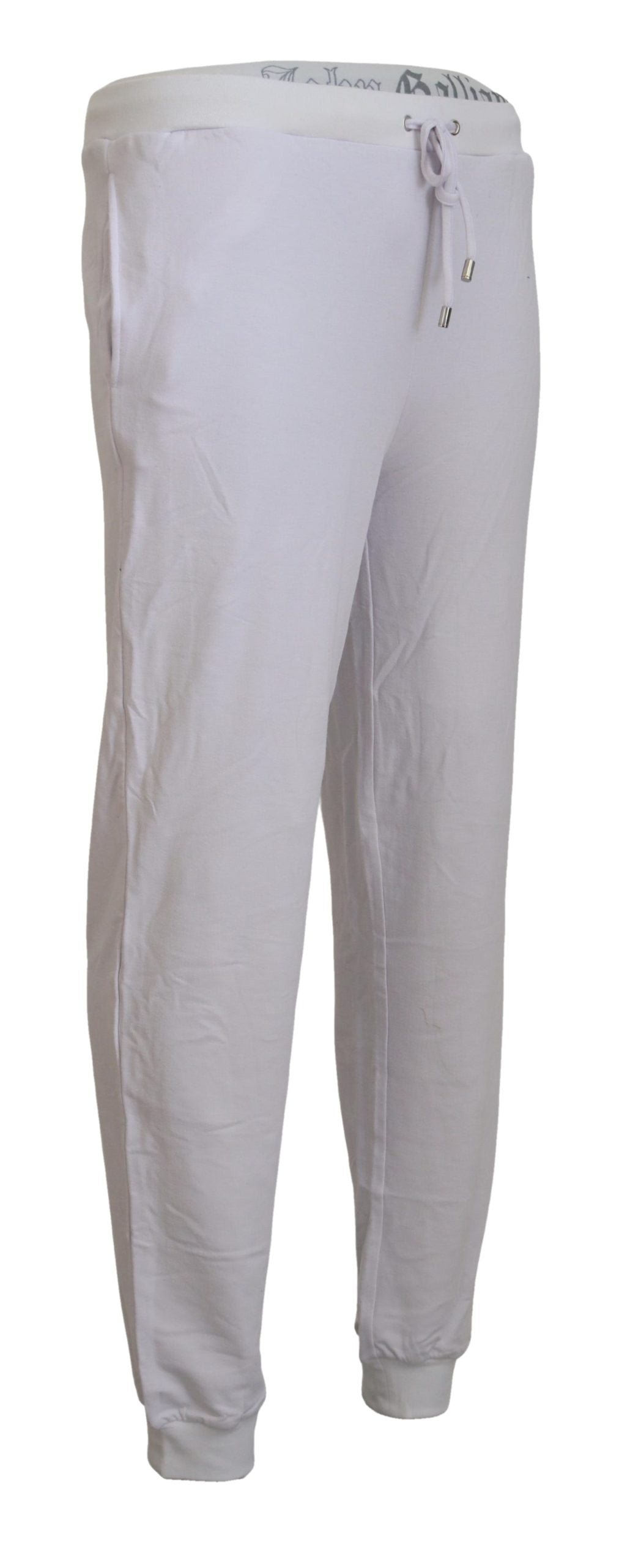 Pantalones deportivos blancos elegantes de John Galliano: elegancia informal