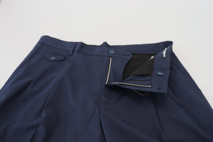Elegantes pantalones cortos chinos azules de Dolce &amp; Gabbana