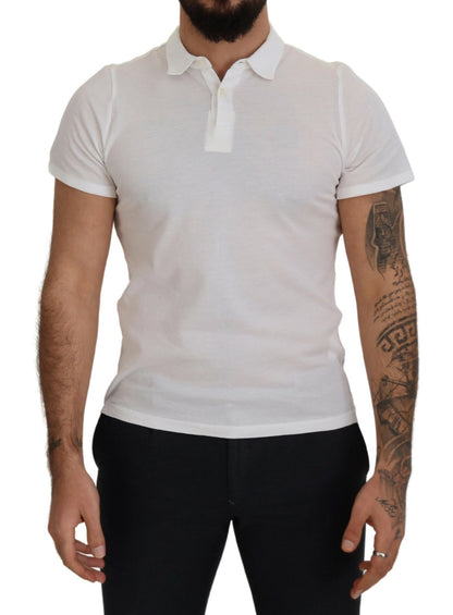 FRADI Elegante polo de algodón blanco