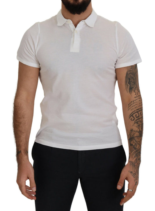 FRADI Elegante polo de algodón blanco