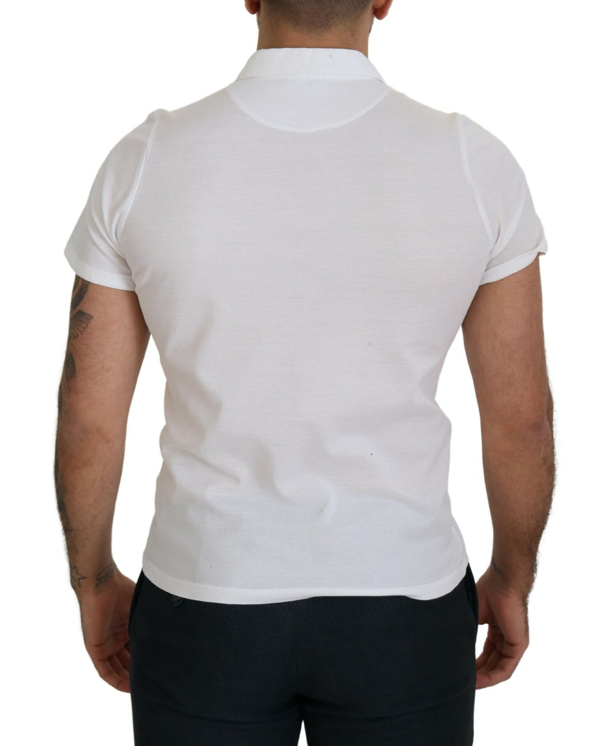 FRADI Elegante polo de algodón blanco