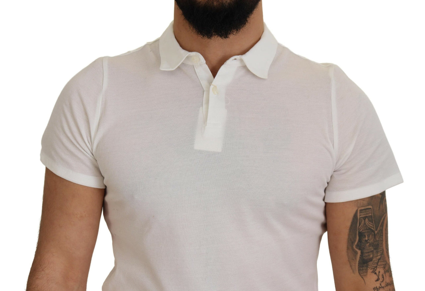 FRADI Elegante polo de algodón blanco