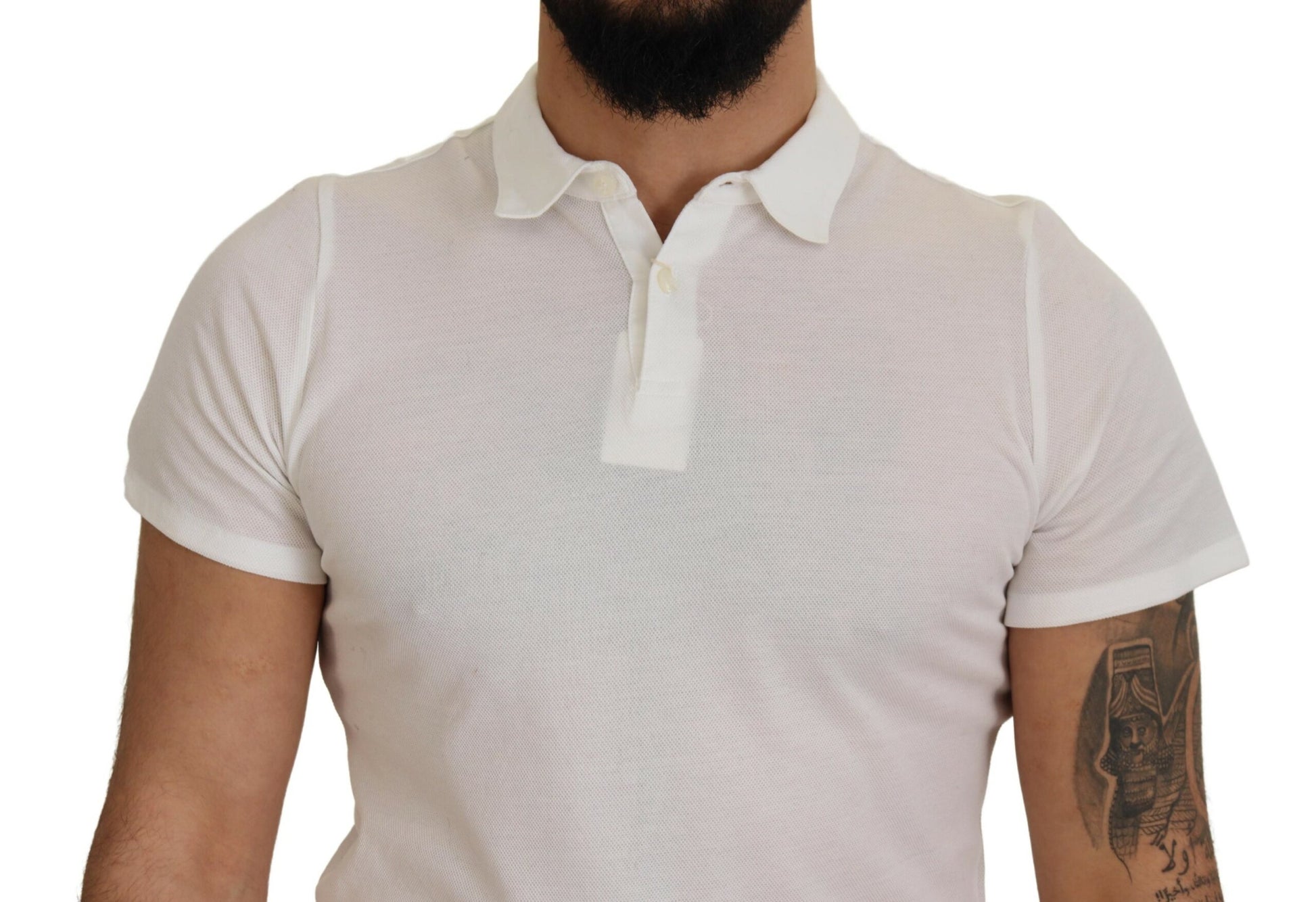 FRADI Elegante polo de algodón blanco