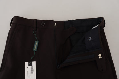 BENCIVENGA Pantalones elegantes italianos marrones para hombre