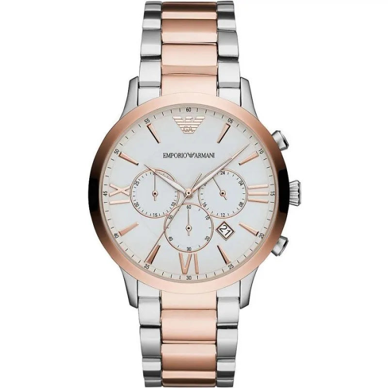 Reloj elegante de dos tonos Emporio Armani para hombre