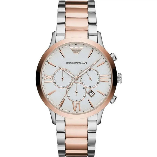 Reloj elegante de dos tonos Emporio Armani para hombre