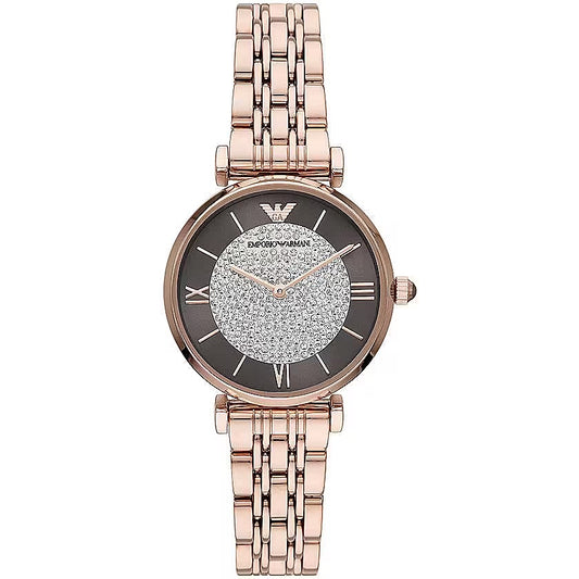 Reloj elegante para mujer en tono oro rosa de Emporio Armani