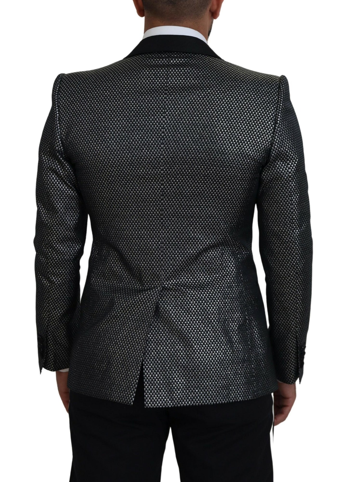 Blazer elegante de jacquard con botonadura sencilla de Dolce &amp; Gabbana