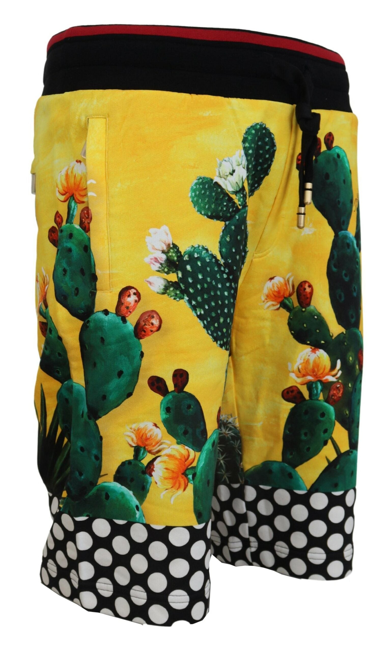 Pantalones cortos deportivos con estampado de cactus multicolor de Dolce &amp; Gabbana