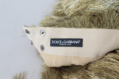 Falda midi escalonada con cintura alta dorada de Dolce &amp; Gabbana