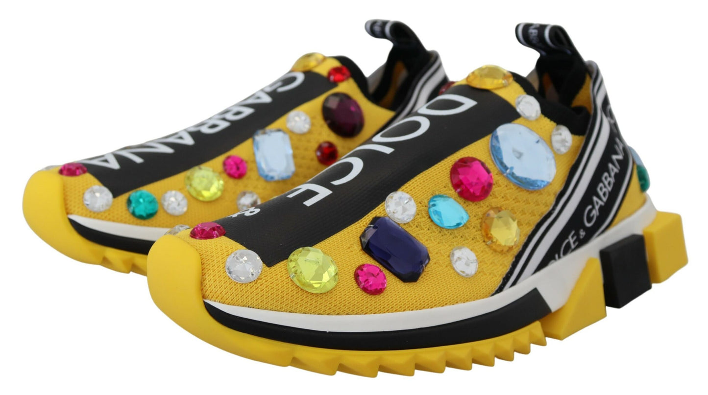 Zapatillas de deporte Dolce &amp; Gabbana Exquisite Yellow Techno Fabric