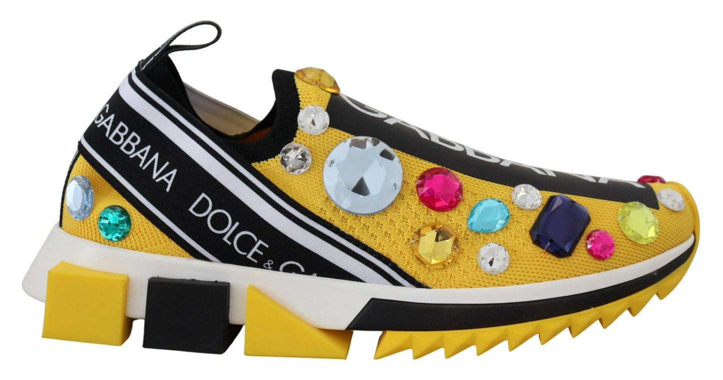 Zapatillas de deporte Dolce &amp; Gabbana Exquisite Yellow Techno Fabric