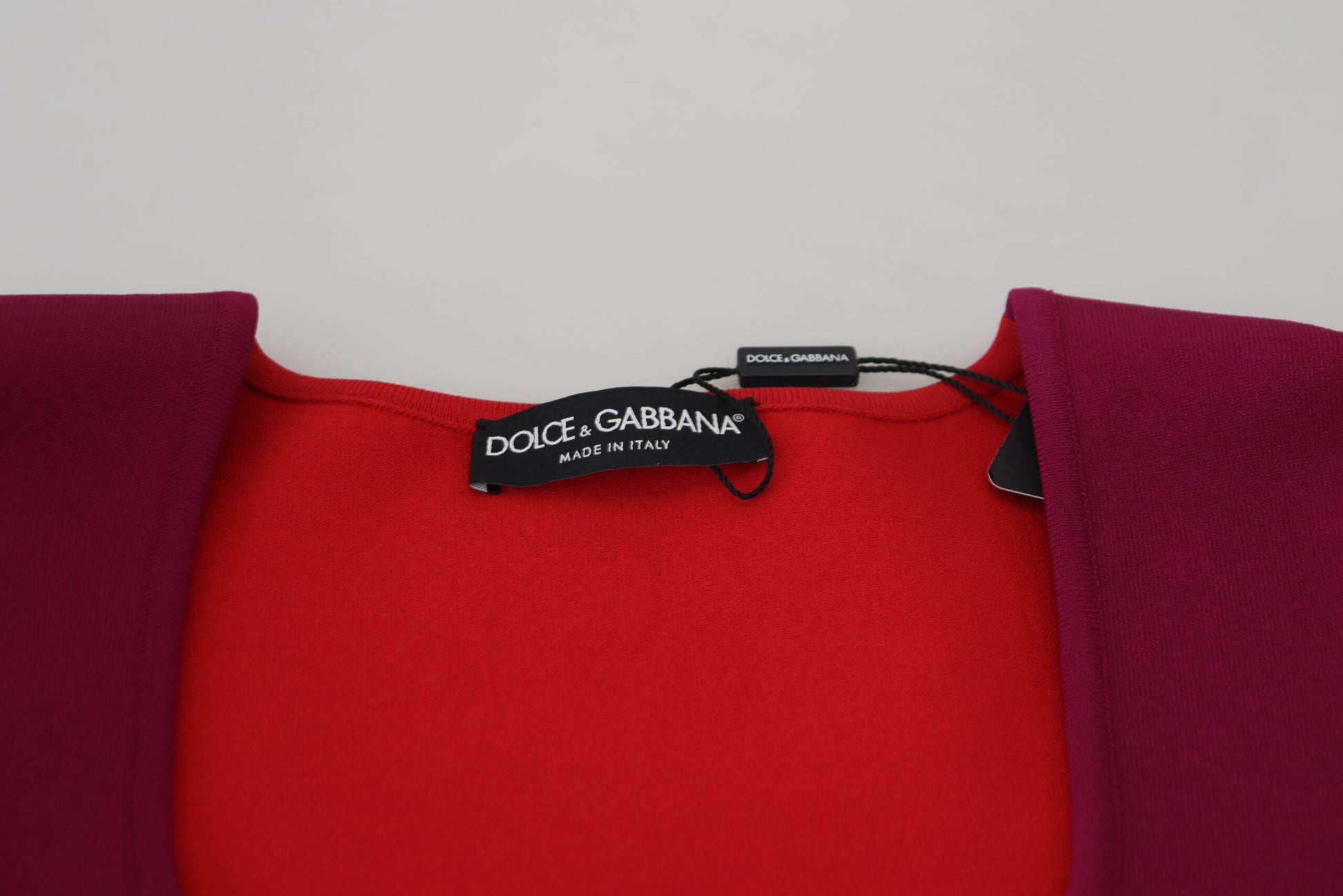 Suéter de cuello cuadrado multicolor de Dolce &amp; Gabbana