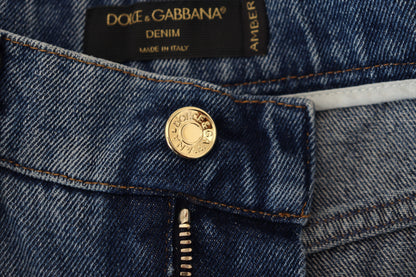 Vaqueros ajustados de cintura alta elegantes de Dolce &amp; Gabbana