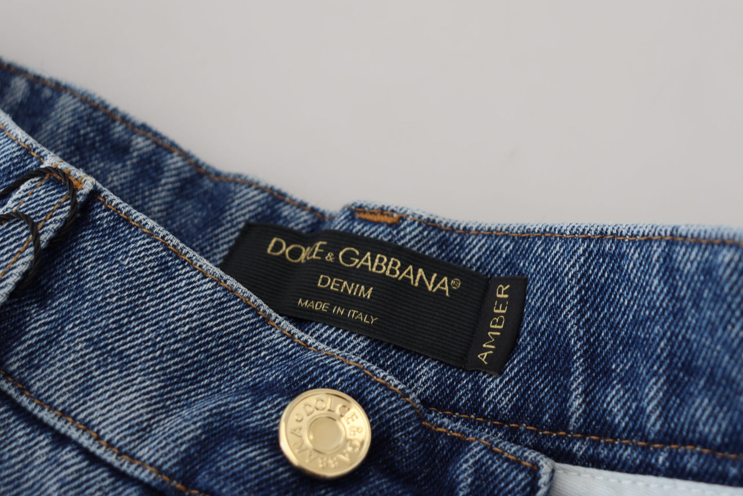 Vaqueros ajustados de cintura alta elegantes de Dolce &amp; Gabbana