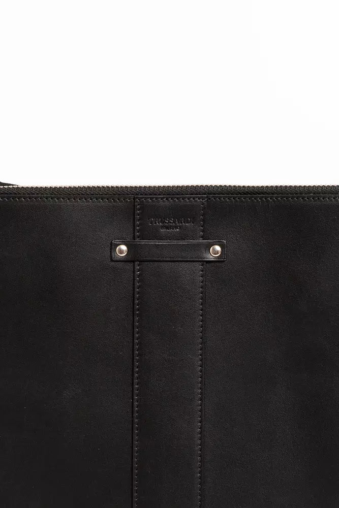 Cartera Trussardi de piel negra para hombre