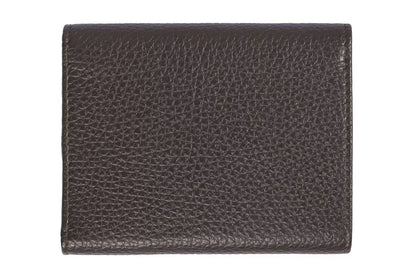 Cartera de mujer de piel marrón Trussardi