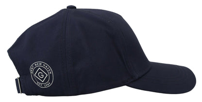 Elegante gorra de béisbol de algodón azul