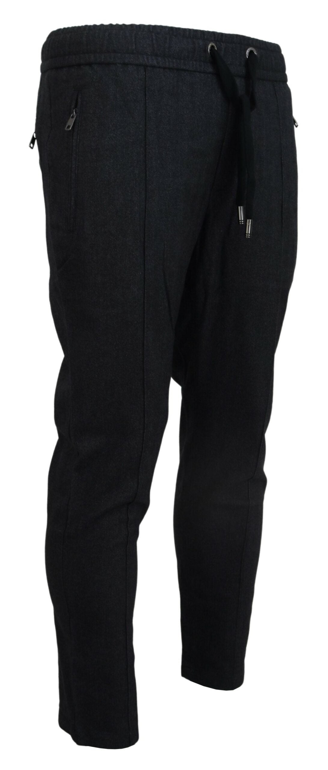 Pantalones deportivos elegantes de algodón gris de Dolce &amp; Gabbana para hombre