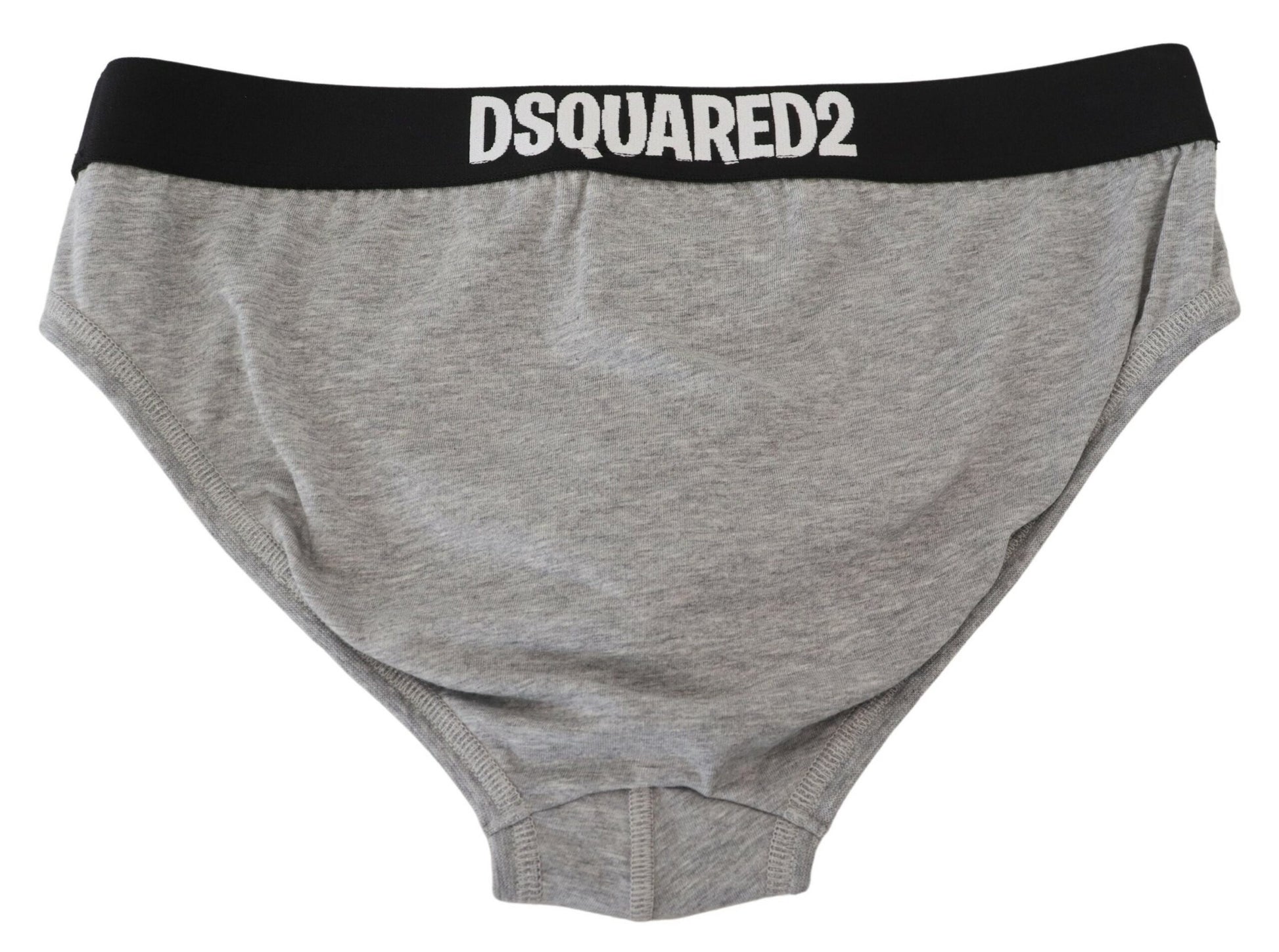 Braguitas elásticas de algodón gris elegantes de Dsquared²