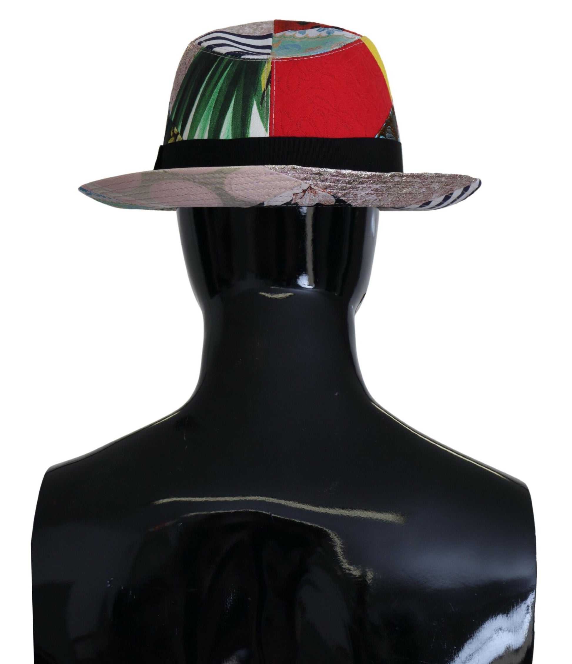 Gorra Fedora multicolor elegante y ecléctica de Dolce &amp; Gabbana