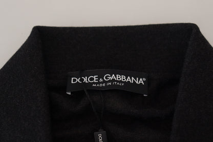 Suéter elegante de cachemira negra de Dolce &amp; Gabbana