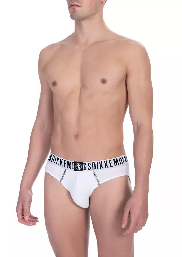 Calzoncillos Bikkembergs de algodón blanco para hombre