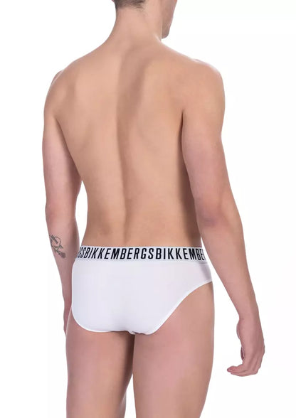 Calzoncillos Bikkembergs de algodón blanco para hombre