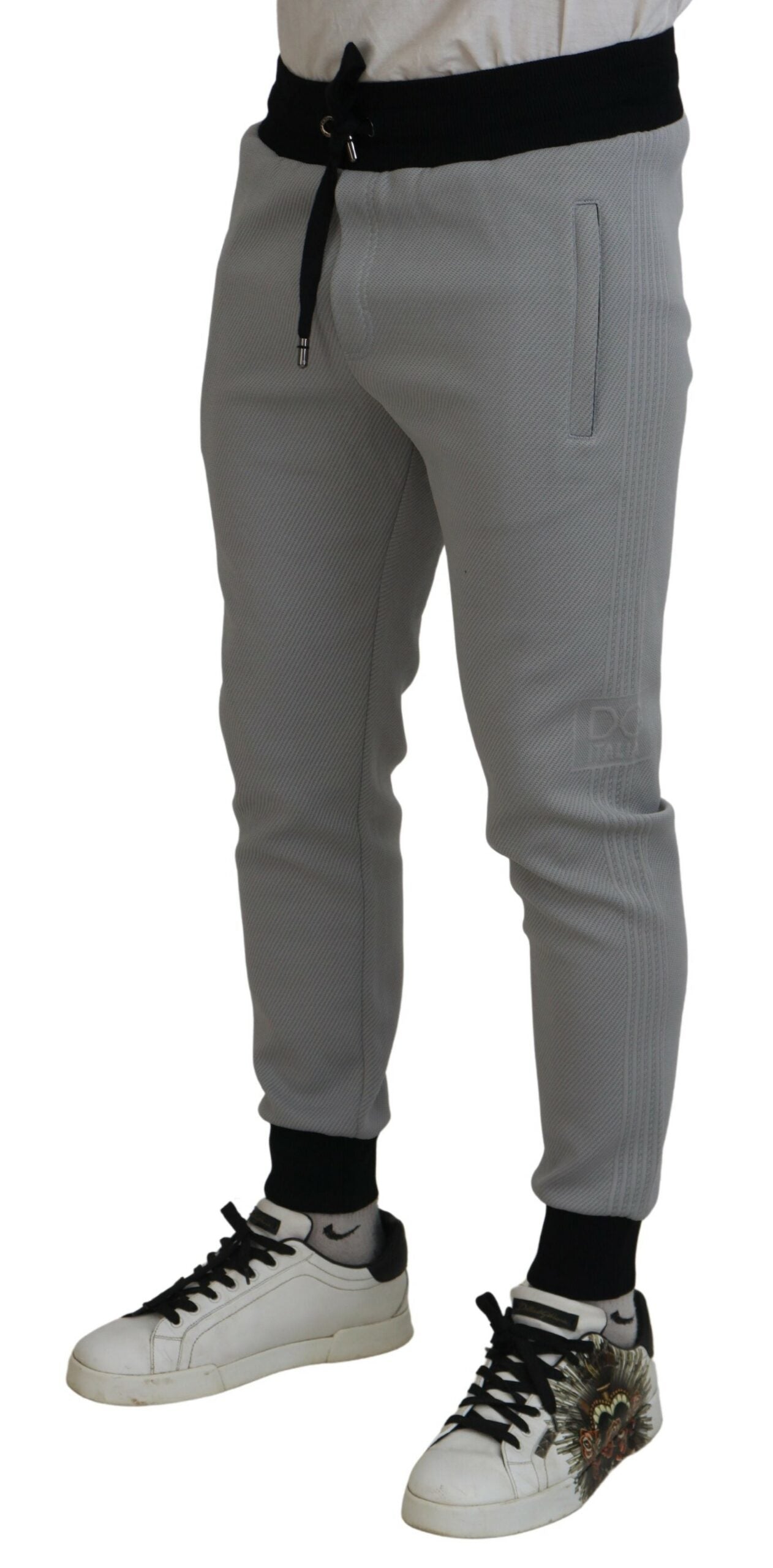 Pantalones jogger elegantes en gris de Dolce &amp; Gabbana