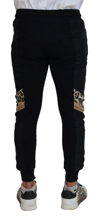 Pantalones jogger negros elegantes de Dolce &amp; Gabbana para el hombre moderno