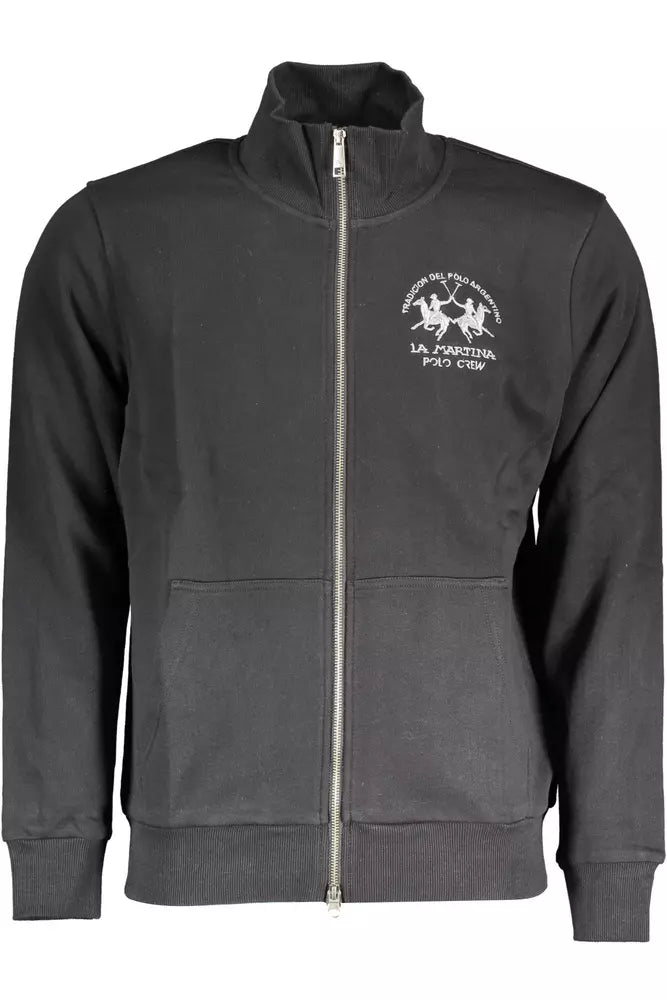 Sudadera elegante con cremallera en mezcla de algodón de La Martina