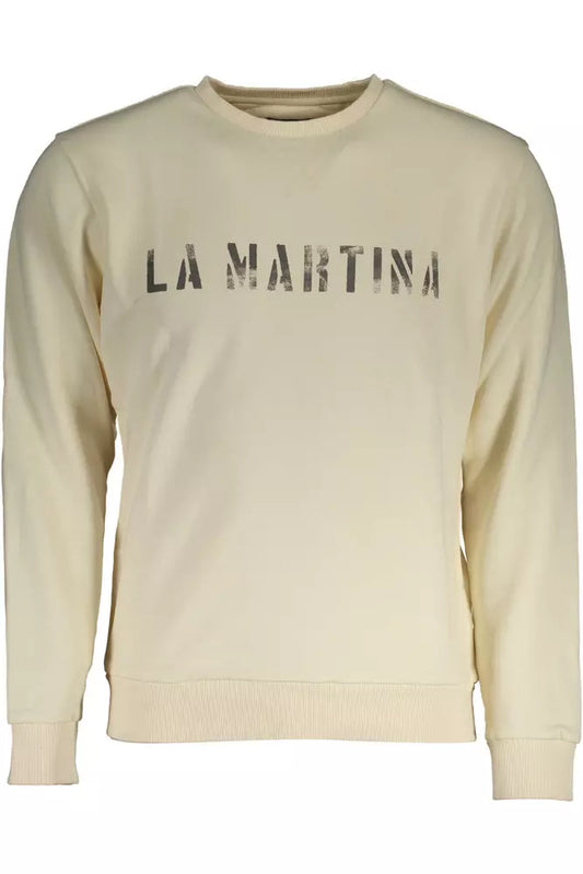 Sudadera elegante con estampado de logotipo blanco de La Martina