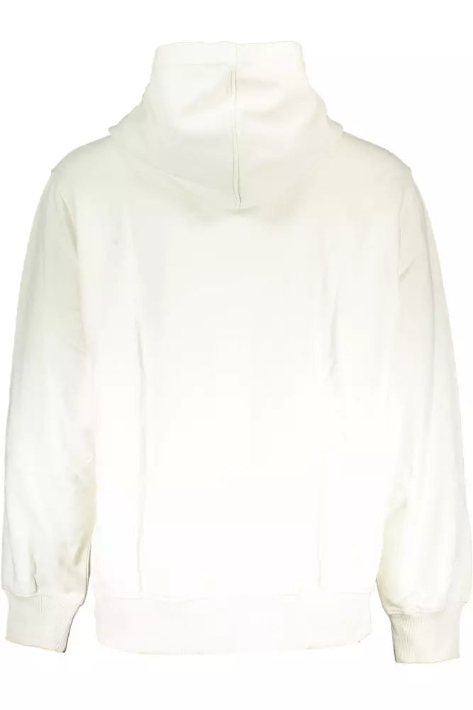 Sudadera elegante con capucha y logotipo de Calvin Klein en color blanco