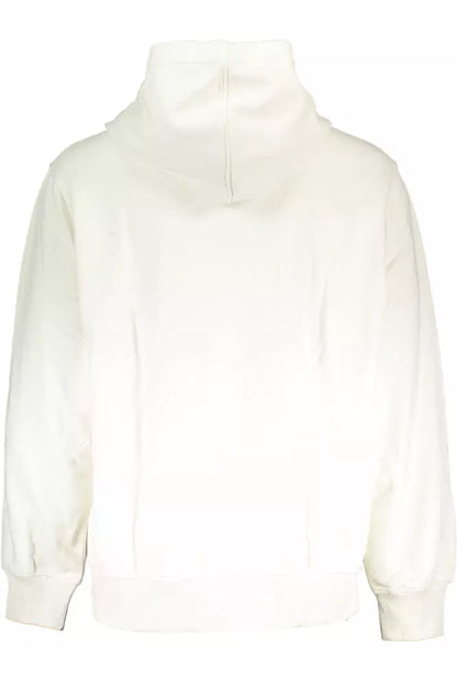 Sudadera elegante con capucha y logotipo de Calvin Klein en color blanco