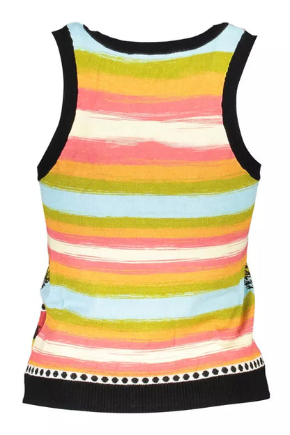 Camiseta de tirantes anchos con detalles en contraste de Desigual Chic