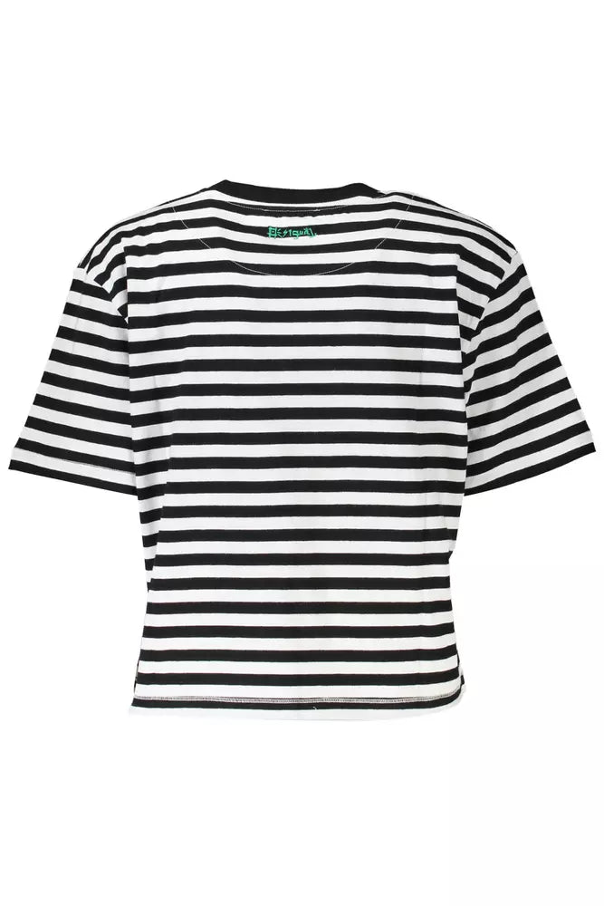 Camiseta de algodón bordada con detalle de logotipo Desigual Chic