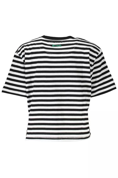Camiseta de algodón bordada con detalle de logotipo Desigual Chic