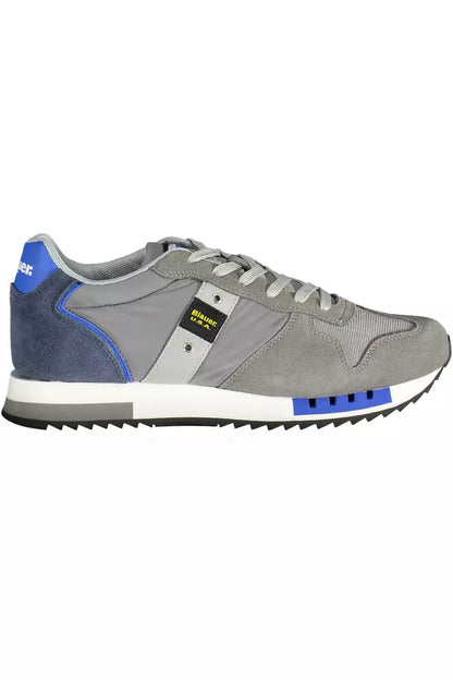 Zapatillas deportivas elegantes de color gris con detalles en contraste de Blauer