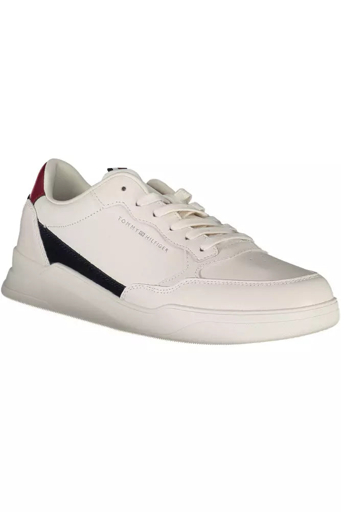 Zapatillas blancas con cordones y detalles en contraste de Tommy Hilfiger
