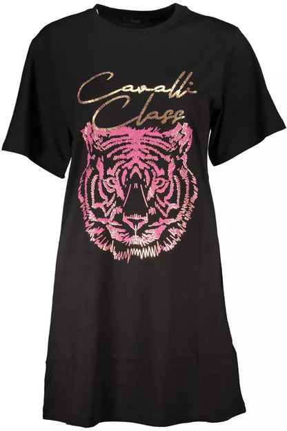 Camiseta estampada con escote redondo elegante de Cavalli Class
