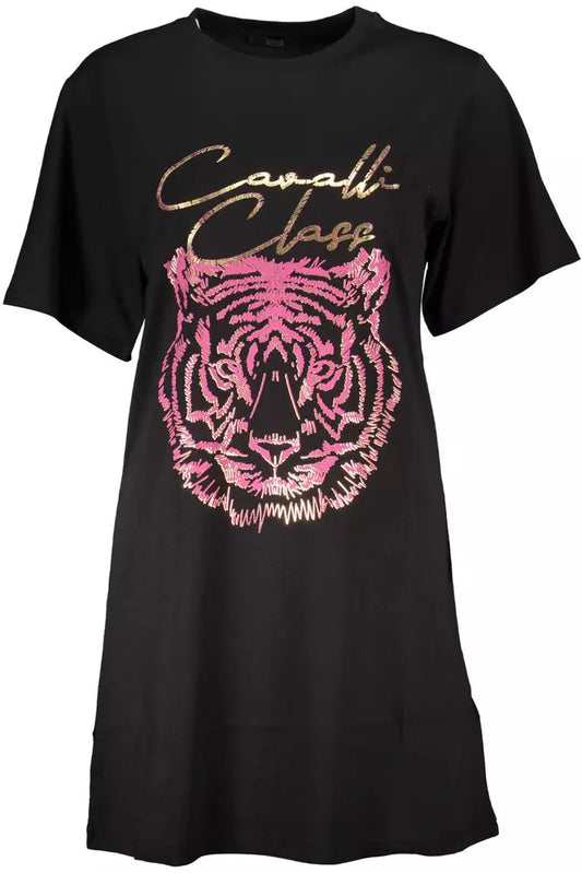 Camiseta estampada con escote redondo elegante de Cavalli Class
