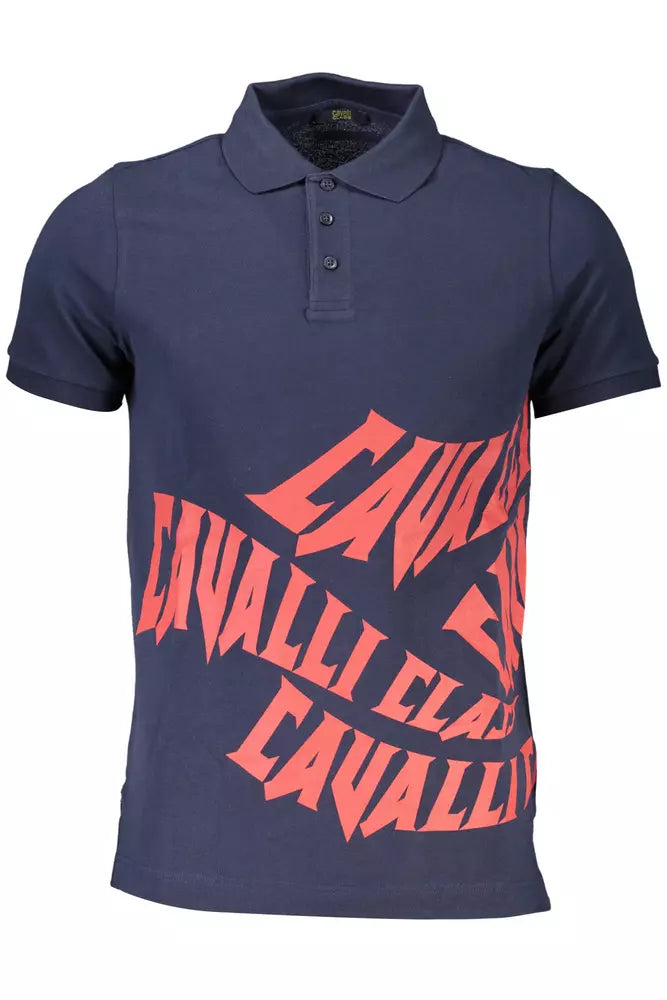 Polo elegante de algodón de manga corta de Cavalli Class