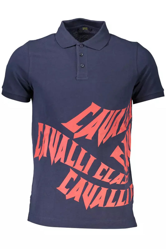 Polo elegante de algodón de manga corta de Cavalli Class