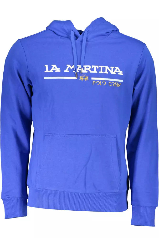 Sudadera con capucha y bordado azul chic de La Martina