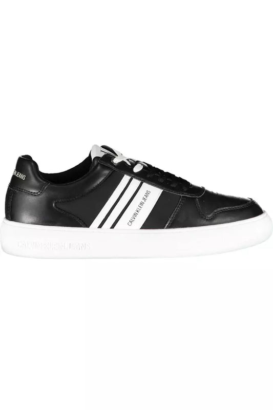 Zapatillas deportivas Calvin Klein Sleek negras con detalles en contraste