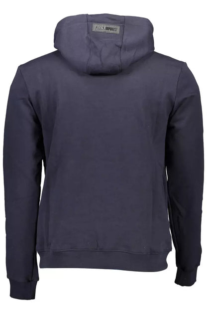 Sudadera con capucha en contraste azul eléctrico con detalle de logotipo de Plein Sport
