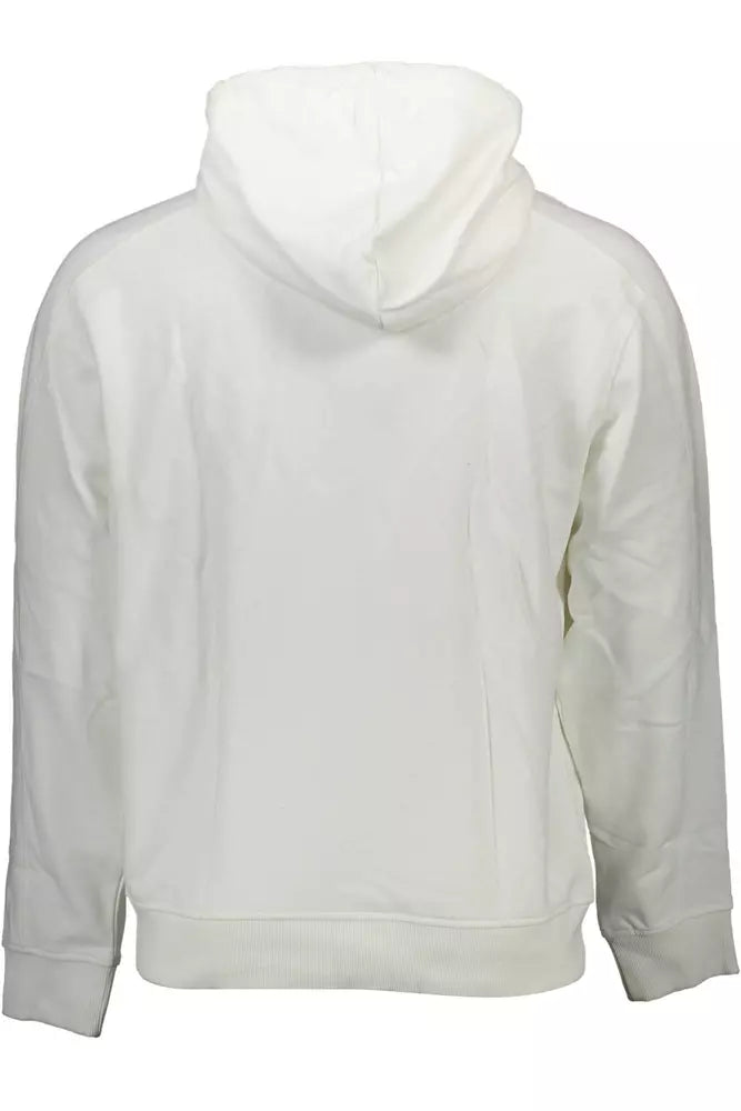 Sudadera con capucha elegante de Calvin Klein en color blanco con estampado de logotipo