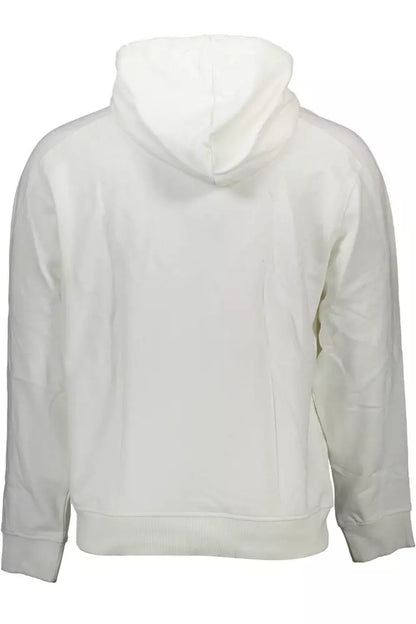 Sudadera con capucha elegante de Calvin Klein en color blanco con estampado de logotipo
