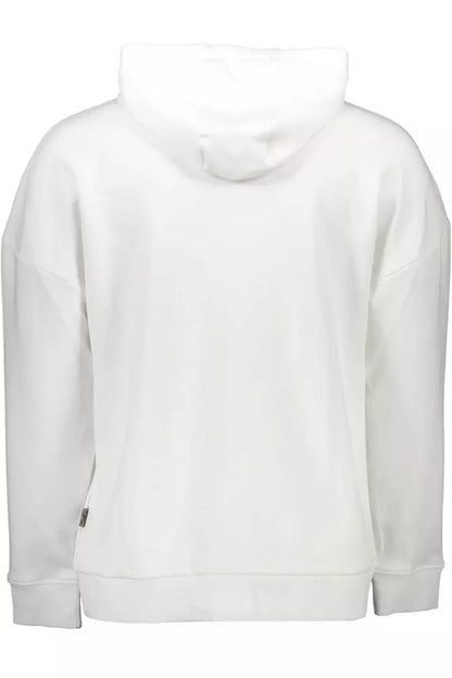 Sudadera con capucha blanca elegante y estampados llamativos de Plein Sport